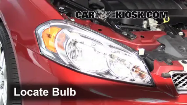 2013 Chevrolet Impala LT 3.6L V6 FlexFuel Éclairage Feux de route (remplacer l'ampoule)